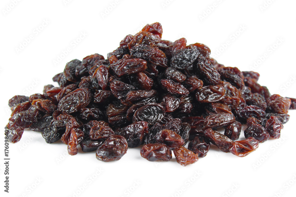Raisins isolated on white background Raisins isolated on white background