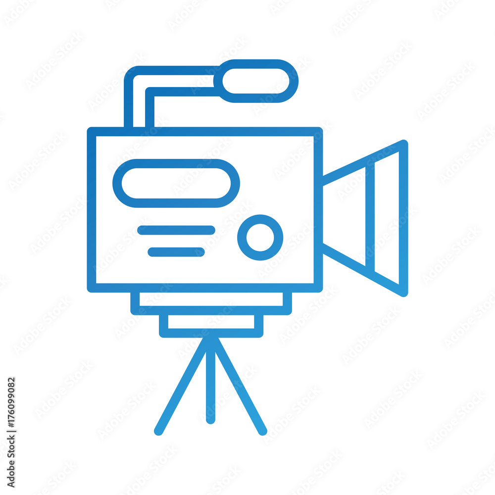 video camera icon professional camcorder with tripod video camera icon professional camcorder with tripod