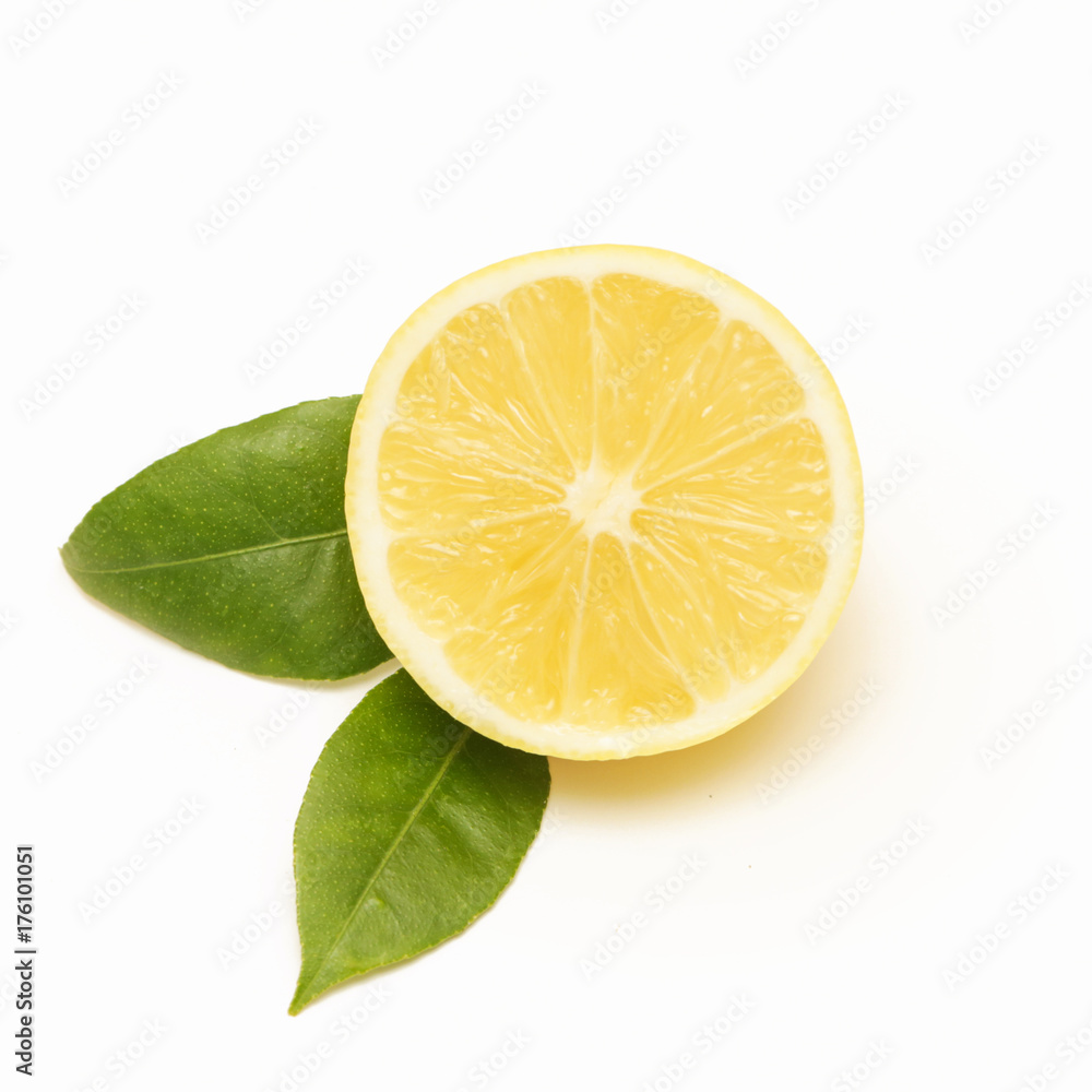 Lemon, studio image on white