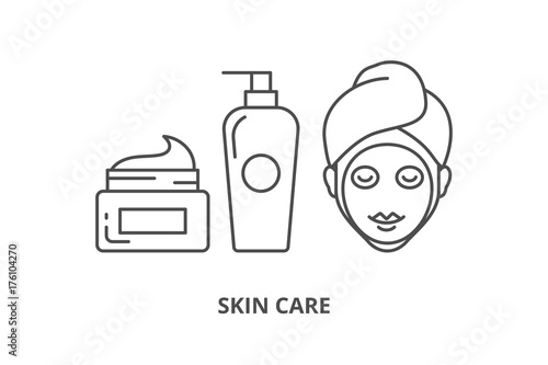 Skin care vector illustration
