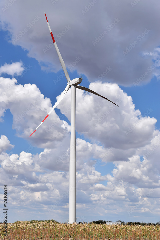 Wind powered generators - green energy Wind powered generators - green energy