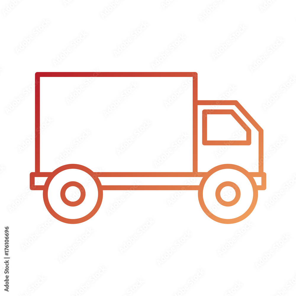 truck icon delivery van service transport business truck icon delivery van service transport business