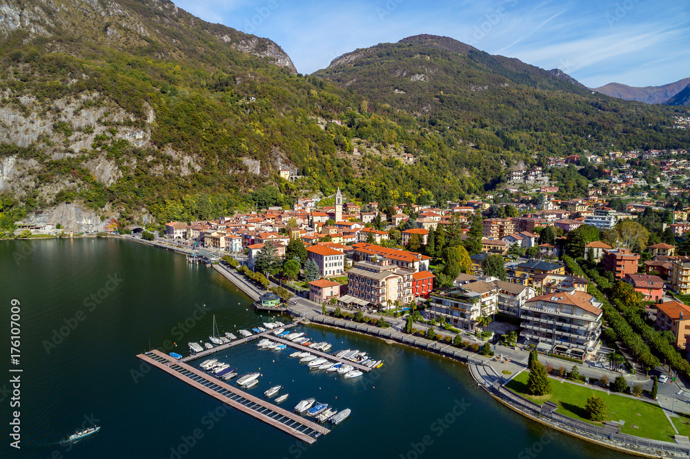 Porlezza (IT) - Lago di Lugano - Ceresio - Vista aerea
