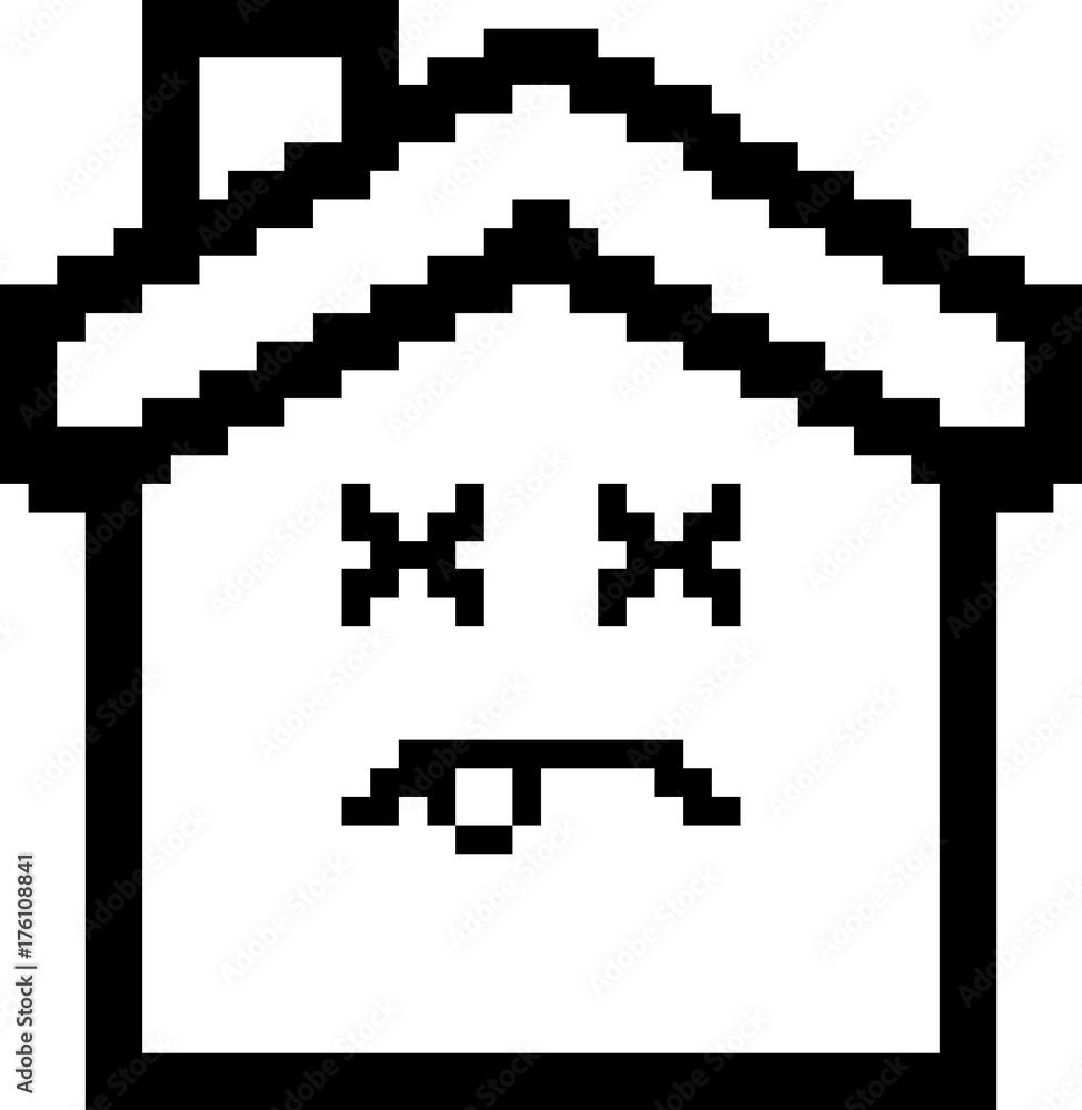 Dead 8-Bit Cartoon House
