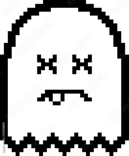 Dead 8-Bit Cartoon Ghost