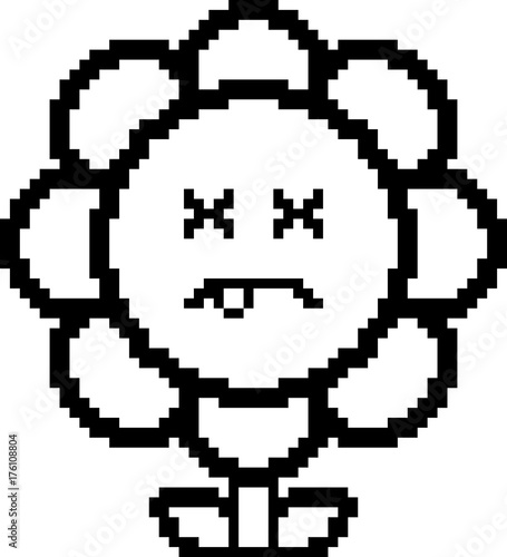 Dead 8-Bit Cartoon Flower
