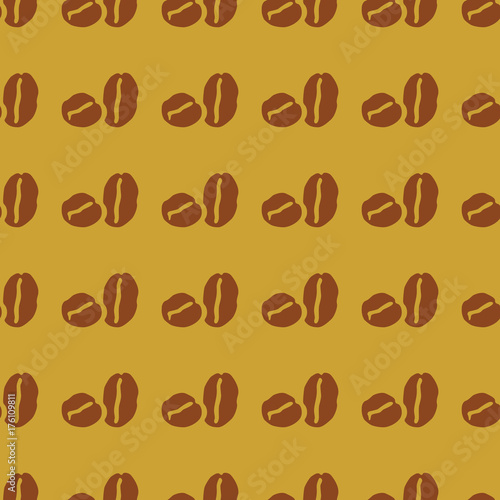 Coffee vector illustration on a seamless pattern background