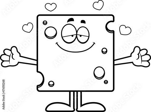 Cartoon Swiss Cheese Hug