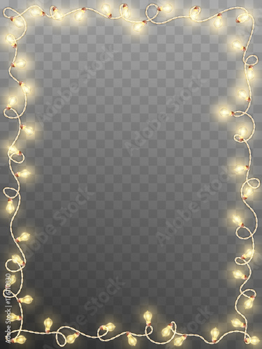 Frame with vintage garlands. EPS 10