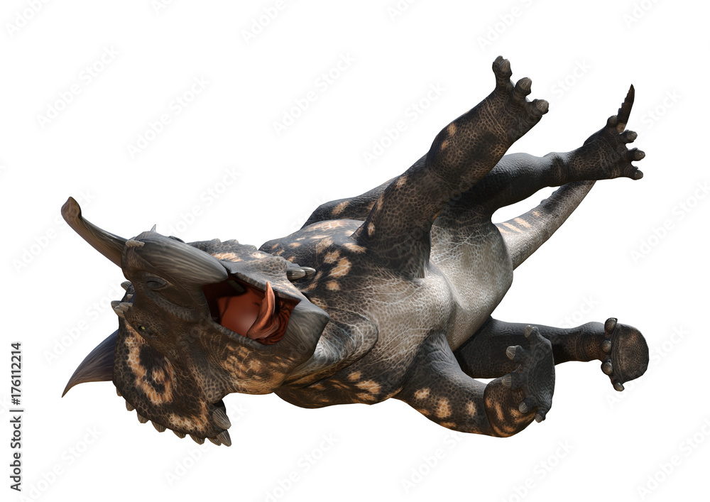 Fototapeta premium 3D Rendering Dinosaur Einiosaurus on White