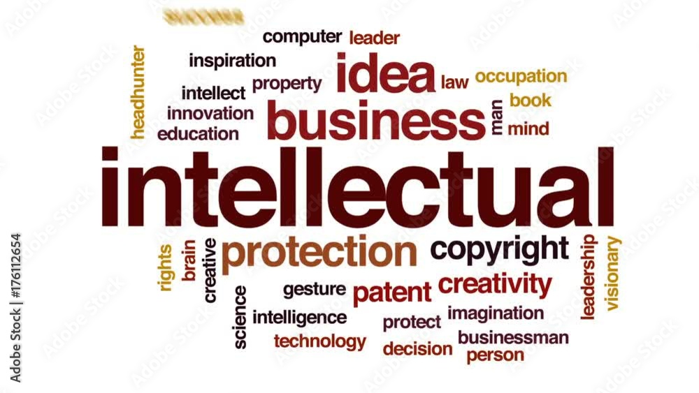 Intellectual animated word cloud, text design animation. Intellectual animated word cloud, text design animation.