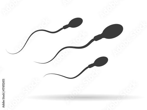 Spermatozoons vector icons