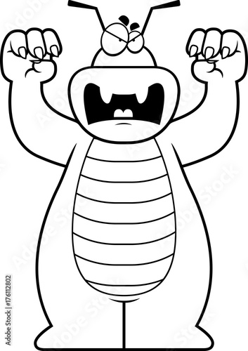 Cartoon Bug Growling