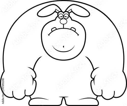 Sad Cartoon Rabbit