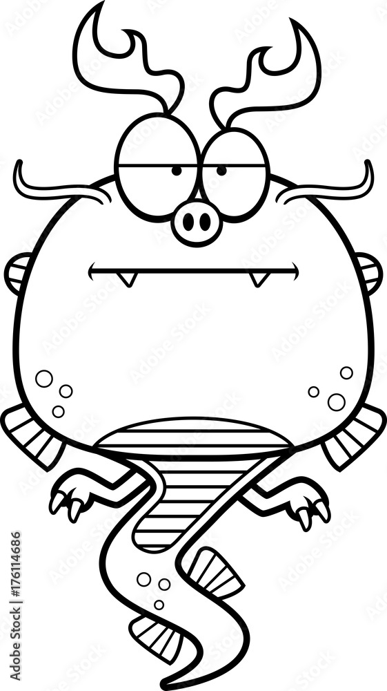 Bored Cartoon Chinese Dragon Bored Cartoon Chinese Dragon