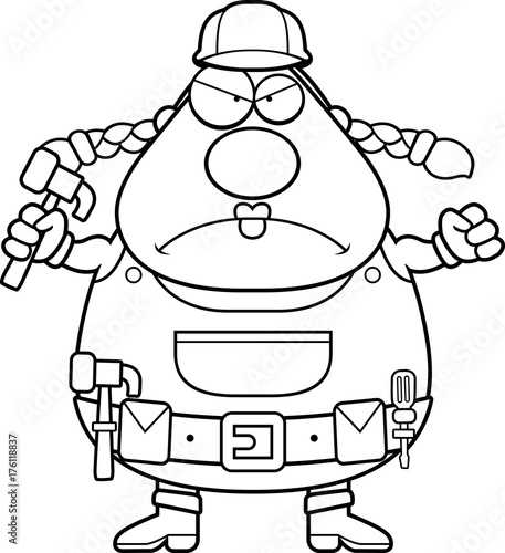 Construction Worker Angry