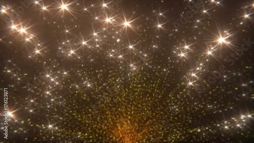 Golden Glittering Background