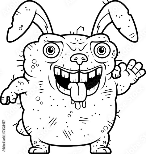 Ugly Bunny Waving