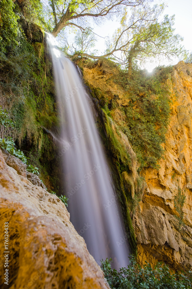 waterfalls of the natural park of the monastery of Piedra, in the Spanish aprovince of Aragon