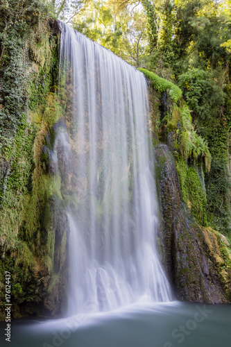 waterfalls of the natural park of the monastery of Piedra  in the Spanish aprovince of Aragon