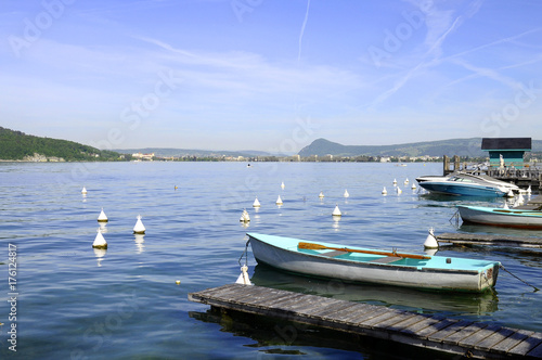Lake Annecy and marina of Menthon © fullempty