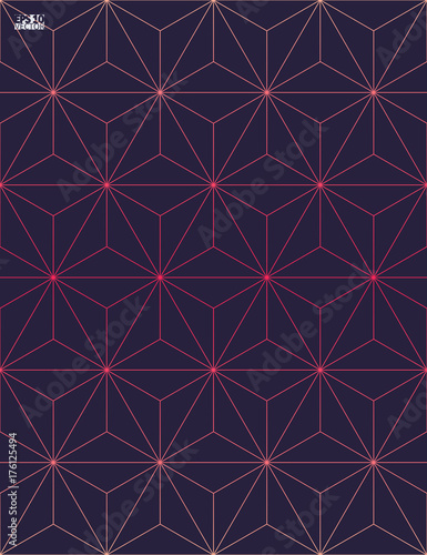 Graphic illustration with geometric pattern. Eps10 Vector illustration.