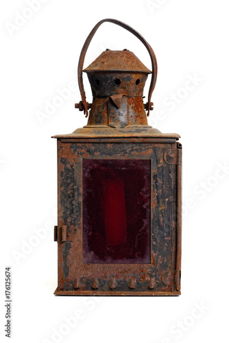 Old rusty lantern