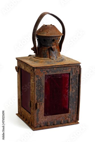 Old rusty lantern