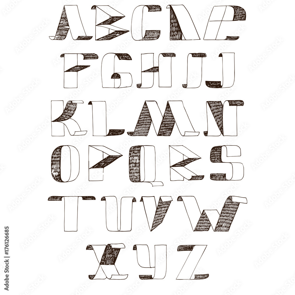 creative lettering styles alphabet