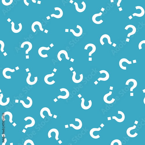 Question mark seamless pattern . Vector seamless pattern with question marks. Monochrome hipster background.