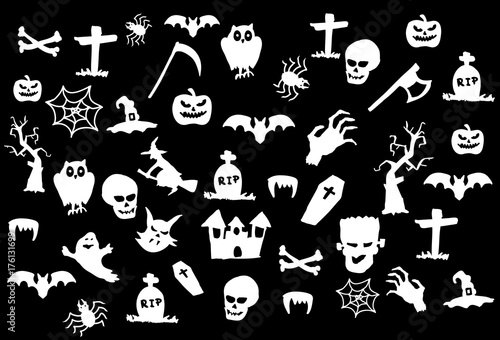 Halloween set icons