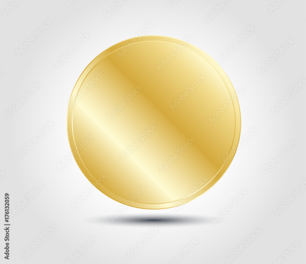 Gold button empty