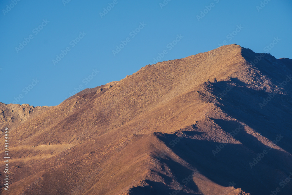 Naklejka premium Landscape mountain with blue sky at Leh ladakh