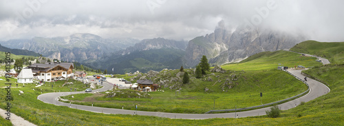 Passtrasse in Südtirol zum Grödner Joch photo