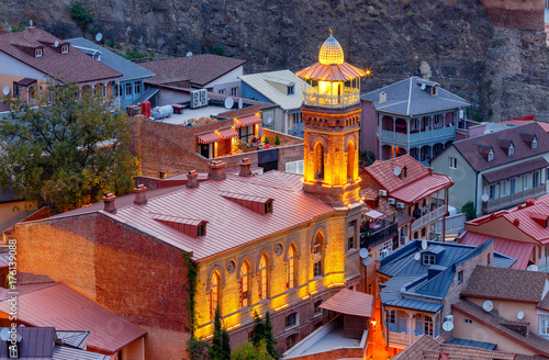 Tbilisi. Juma mosque at sunset.