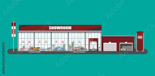 Exhibition pavilion, car dealership