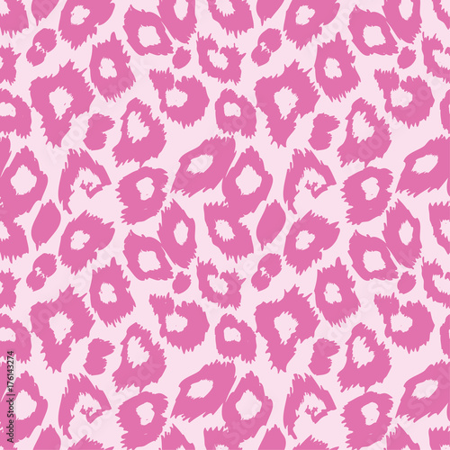 Leopard Skin Pattern. Animal Print for Textile Design / Vector Illustration