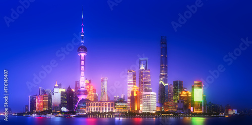 Shanghai skyline cityscape © boule1301