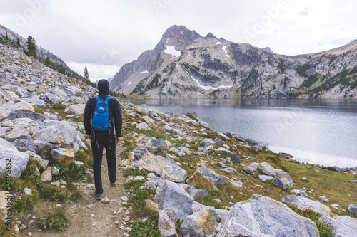First Snow at Alpine Lake in Idaho