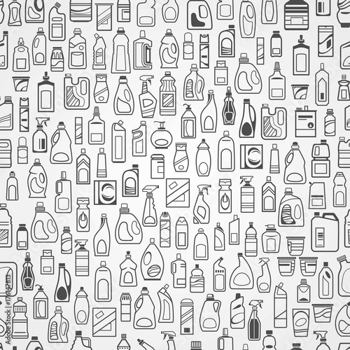 household chemicals icons