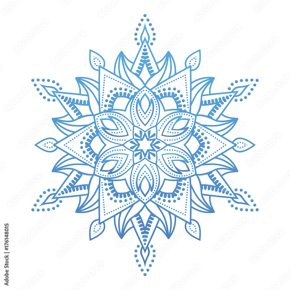 Round flower mandala ornament Round flower mandala ornament