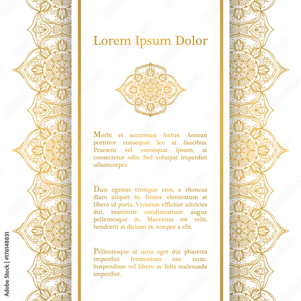 Background with mandala pattern