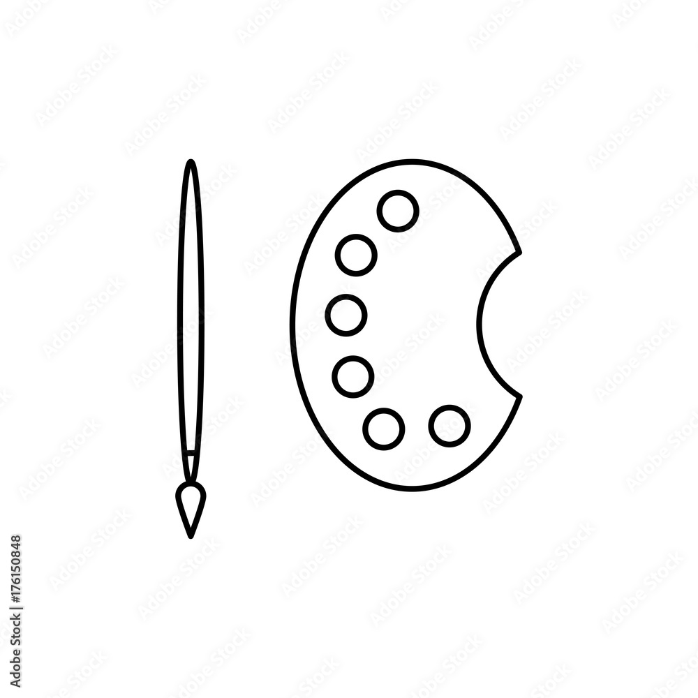 paint palette icon paint palette icon