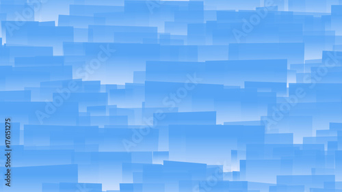 random stacks pattern blue rectangles background