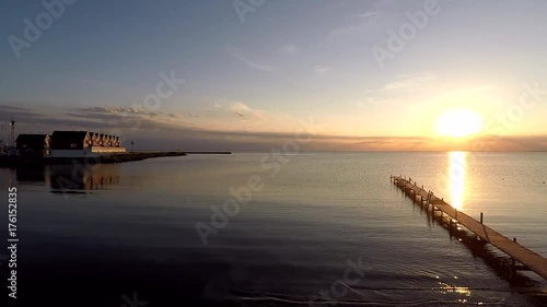 Sunset on the beach photo