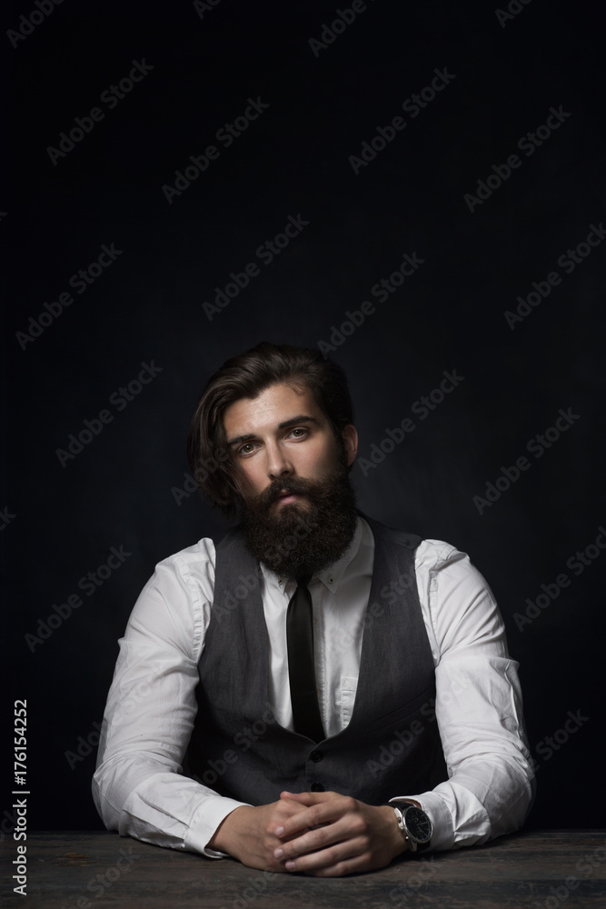Dark portrait of a stylish man Dark portrait of a stylish man