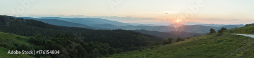 Mountain range panorama photo