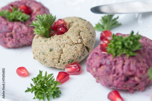 vegan meat and vegetables