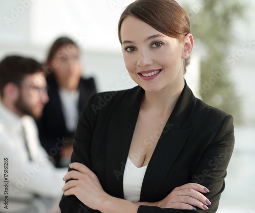 confident modern business woman