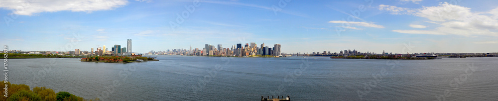 Panoramic View of New York from the Sea